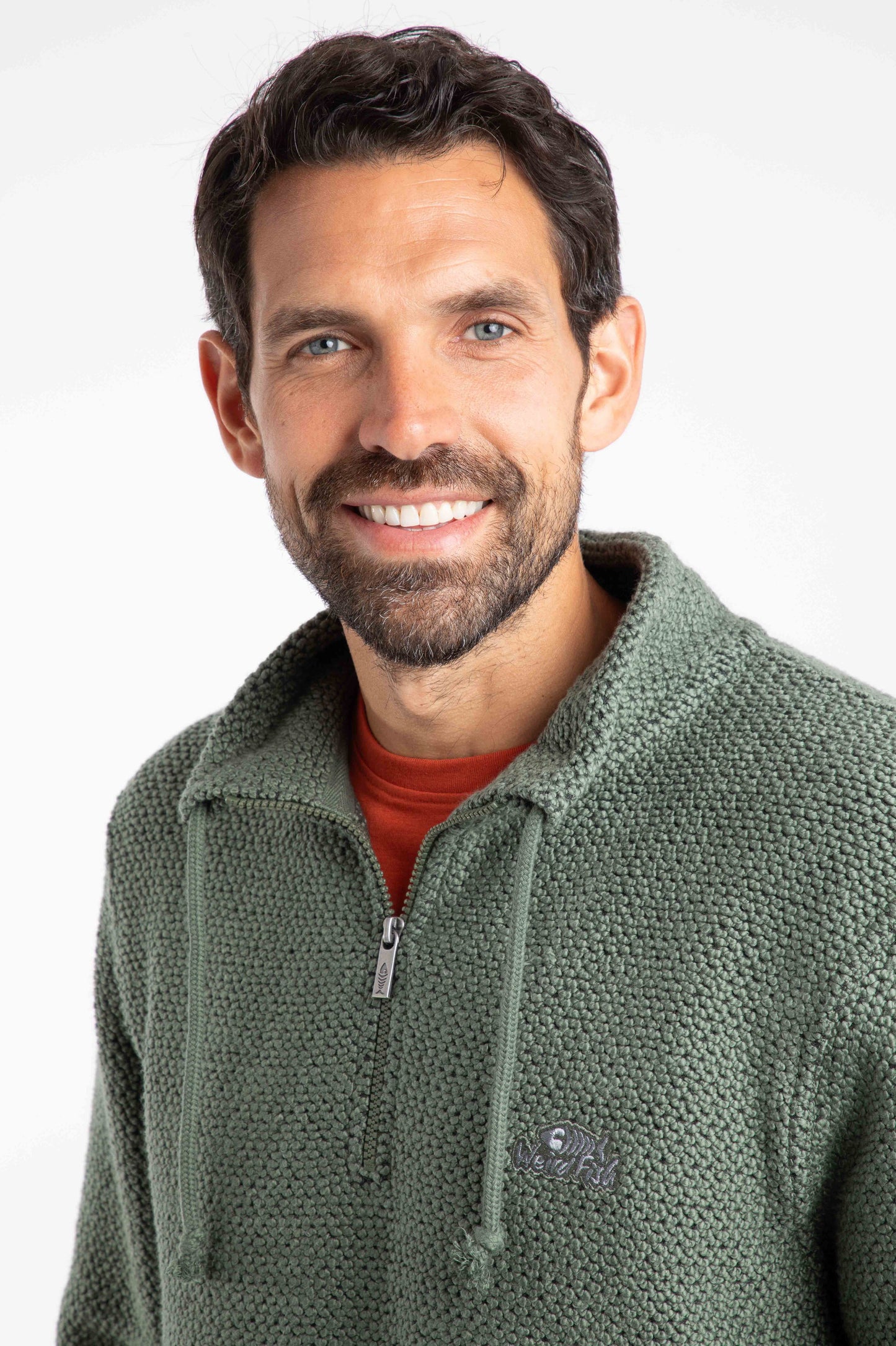 Weird Fish Macaroni Cruiser Sweater Army