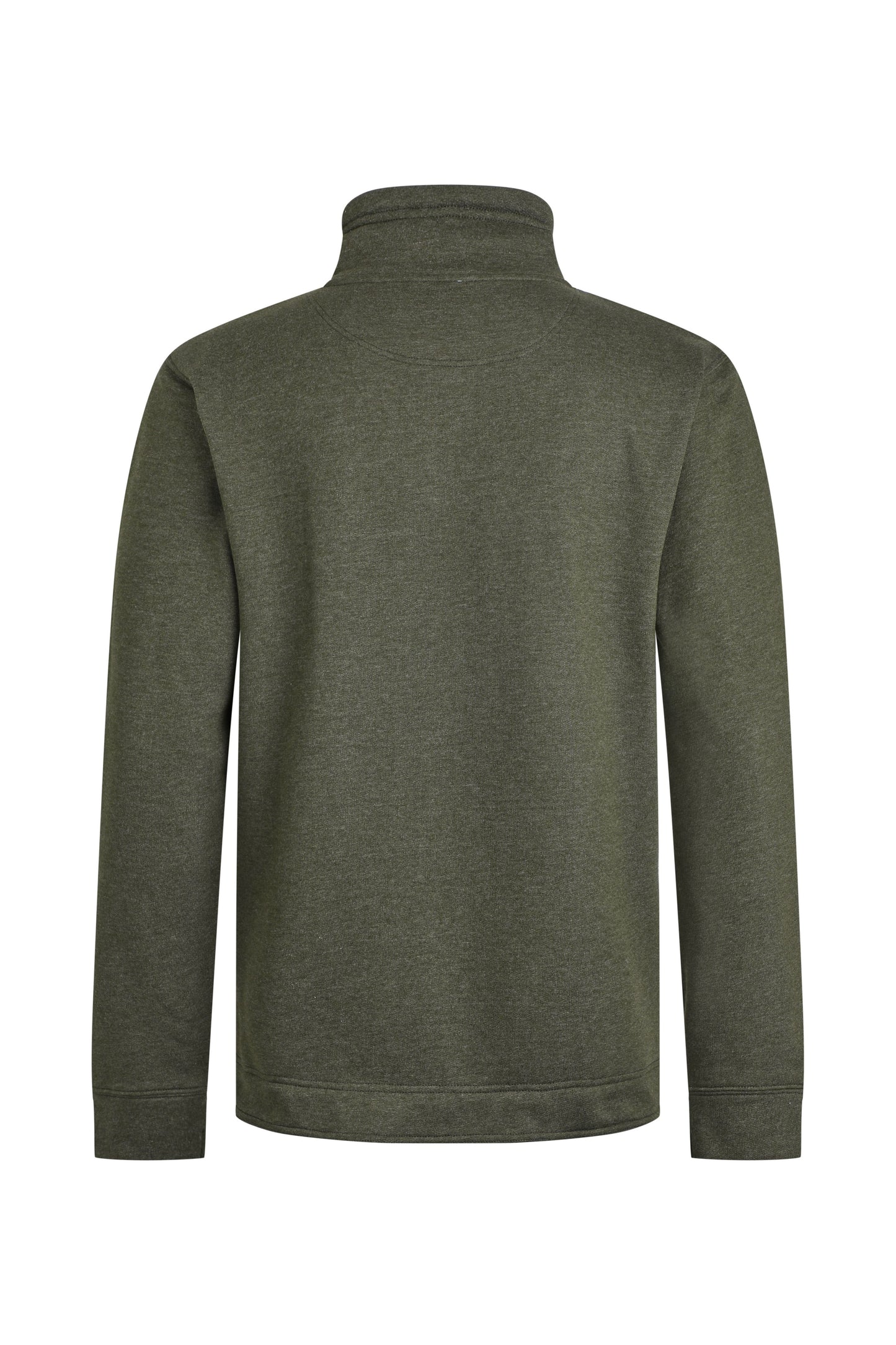 Weird Fish Brampton Branded Qtr Zip Sweat Green