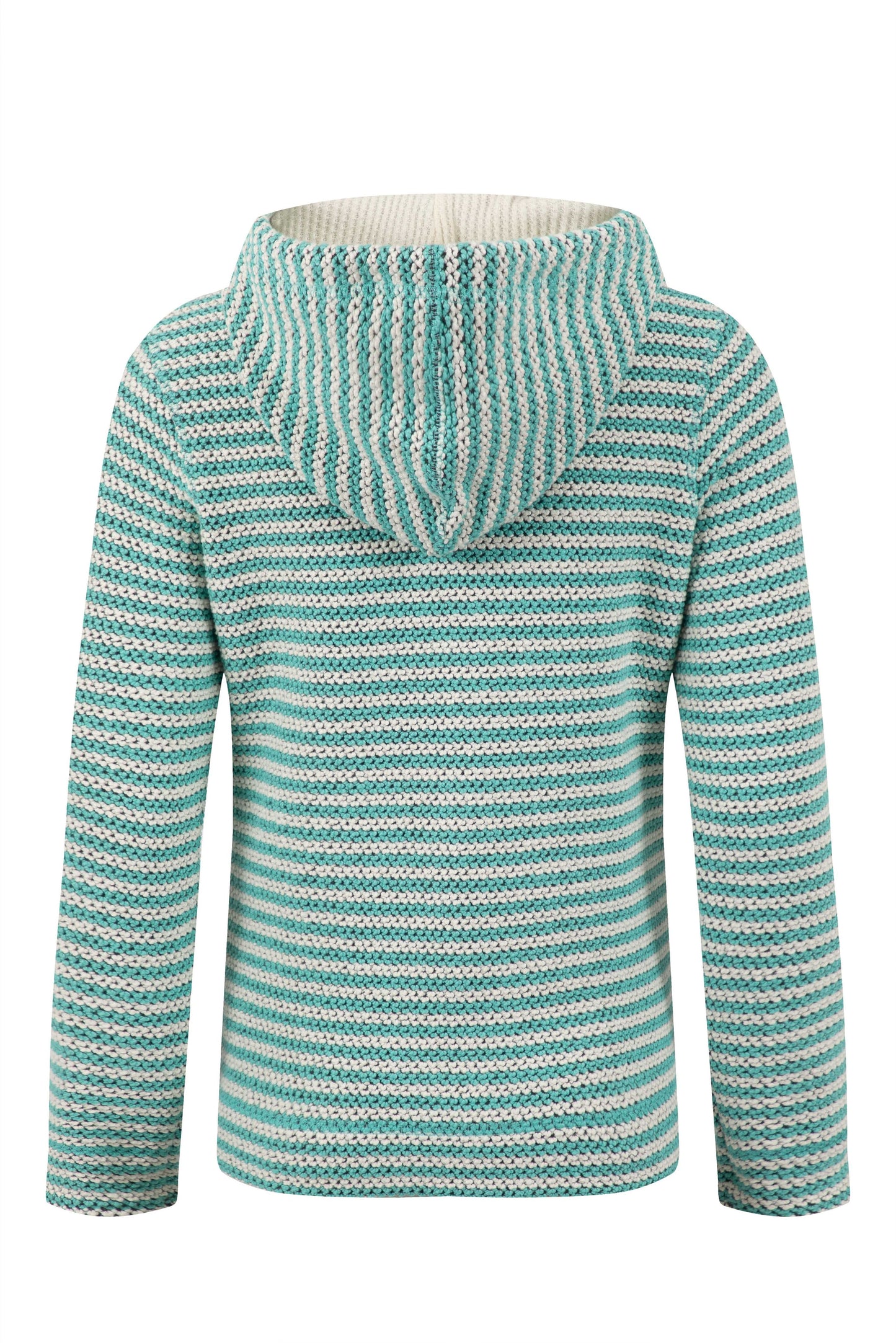 Weird Fish Fisher Full Zip Stripe Macaroni Hoodie Apple Mint