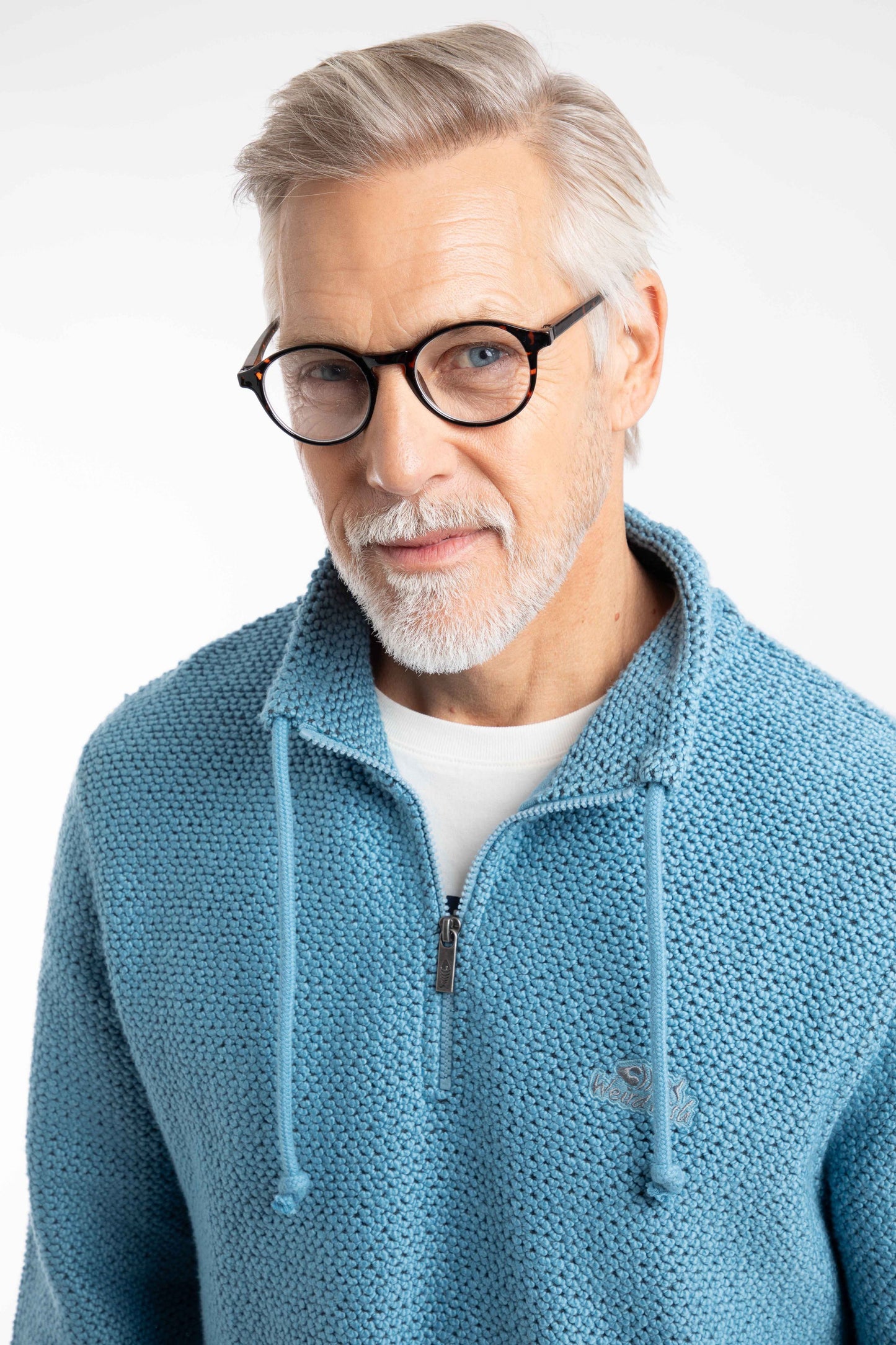 Weird Fish Macaroni Cruiser Sweater Bluebird