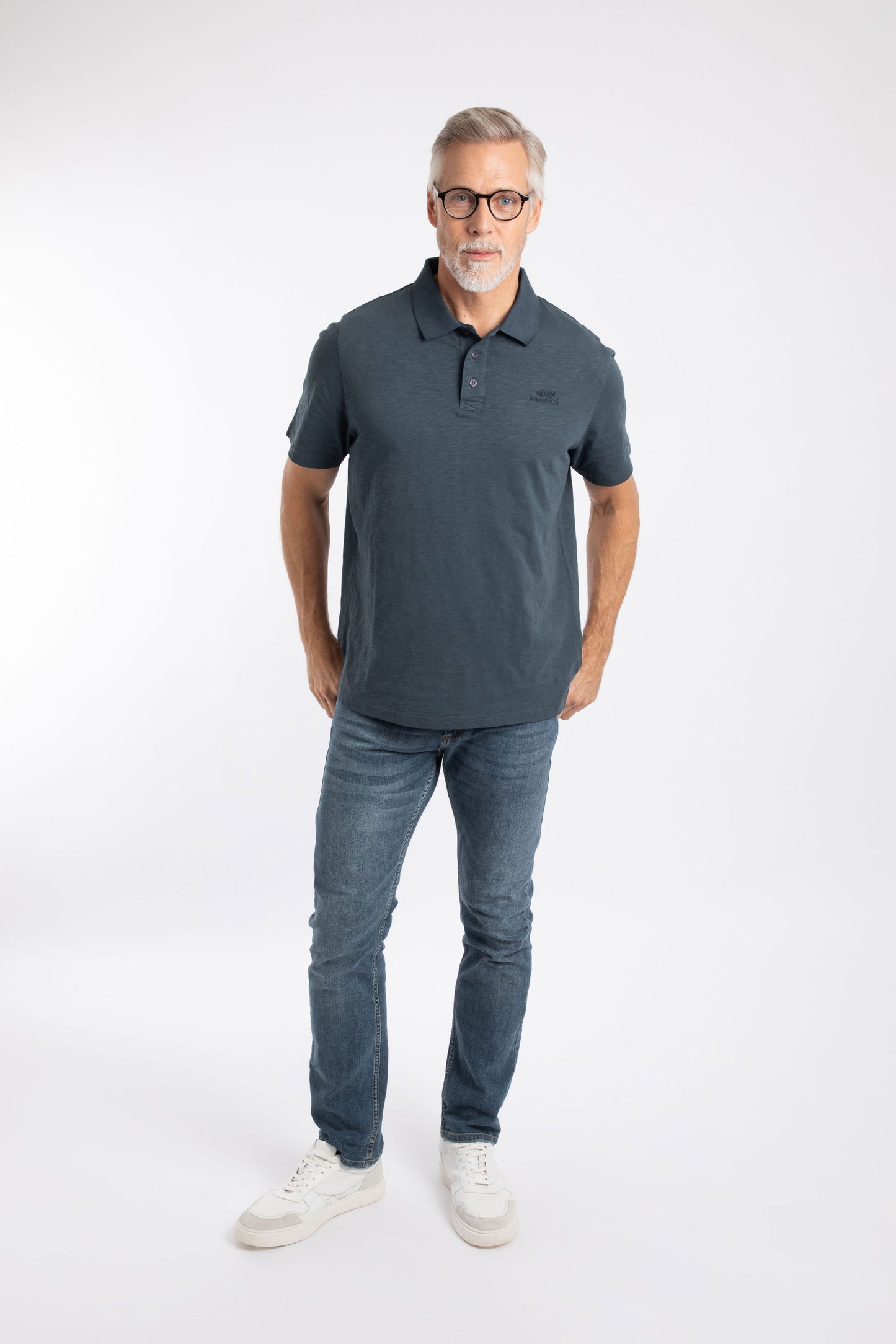 Weird Fish Indy Polo Shirt Navy