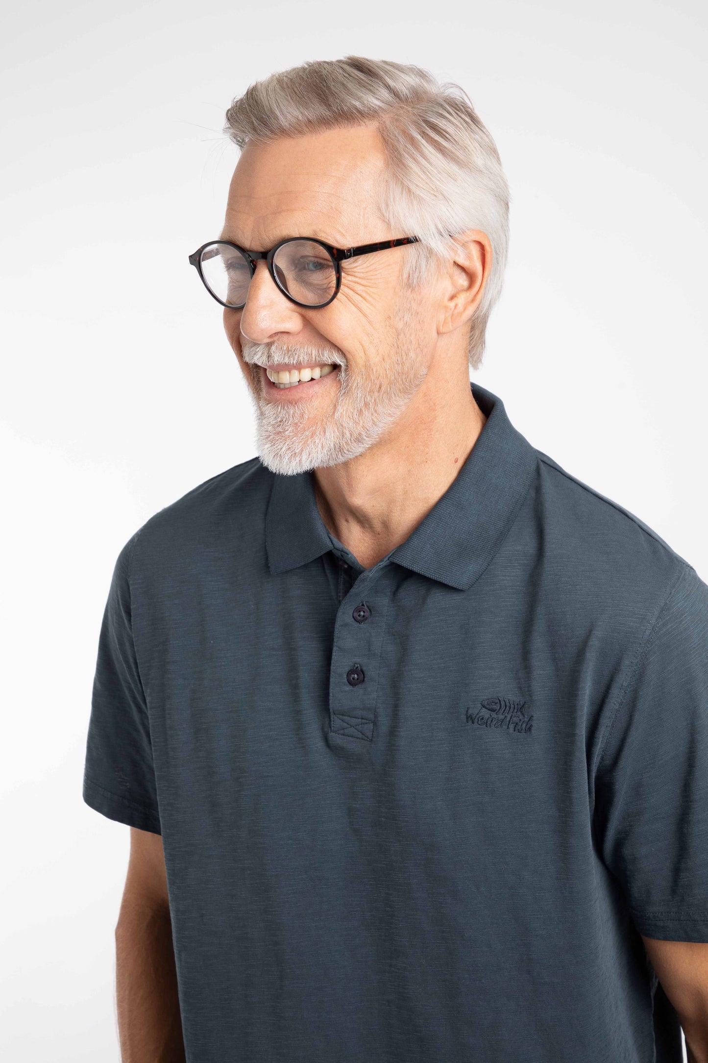 Weird Fish Indy Polo Shirt Navy