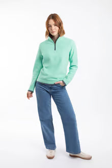 Weird Fish Beye 1/4 Zip Fleece Bevelled Glass