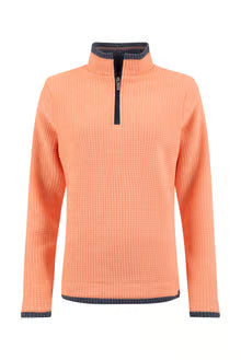 Weird Fish Beye 1/4 Zip Fleece Sorbet