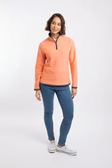 Weird Fish Beye 1/4 Zip Fleece Sorbet