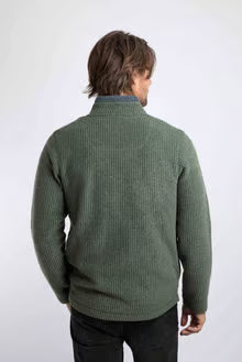 Weird Fish Shires Fleece Full Zip- Beetle Green