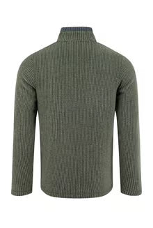 Weird Fish Shires Fleece Full Zip- Beetle Green