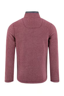 Weird Fish Shires Fleece Full Zip- Red Grape