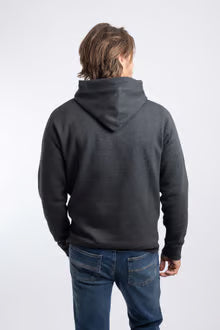 Weird Fish Wills Front Print Graphic Popover Hoodie Black