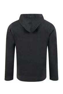 Weird Fish Wills Front Print Graphic Popover Hoodie Black