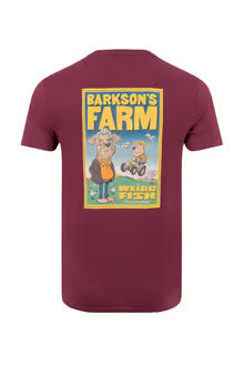 Weird Fish Barkson Farm Artist T-Shirt Red Grape