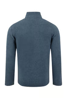 Weir Fish Altwood Eco 1/4 Zip Jumper-Ash Blue