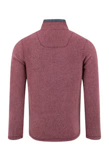 Weird Fish Newark Fleece - Red Grape