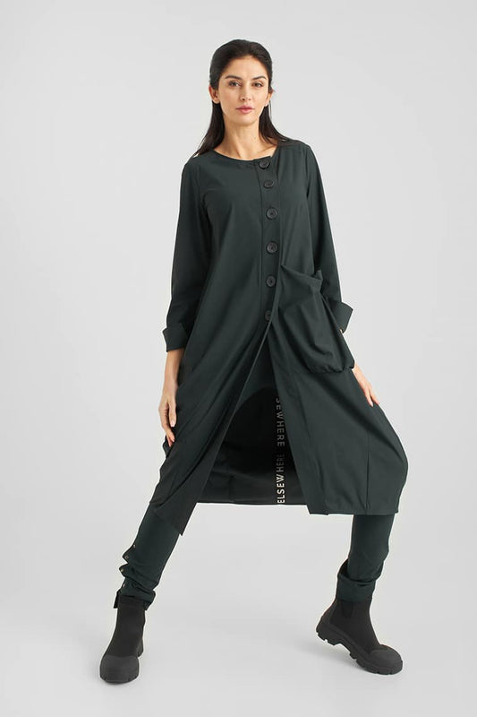Elsewhere Balloon Shape Dress Coat