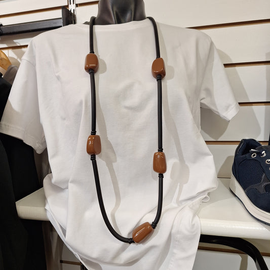 Rubber Big Beads Necklace