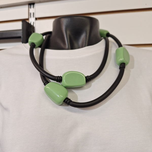 Rubber Big Beads Necklace