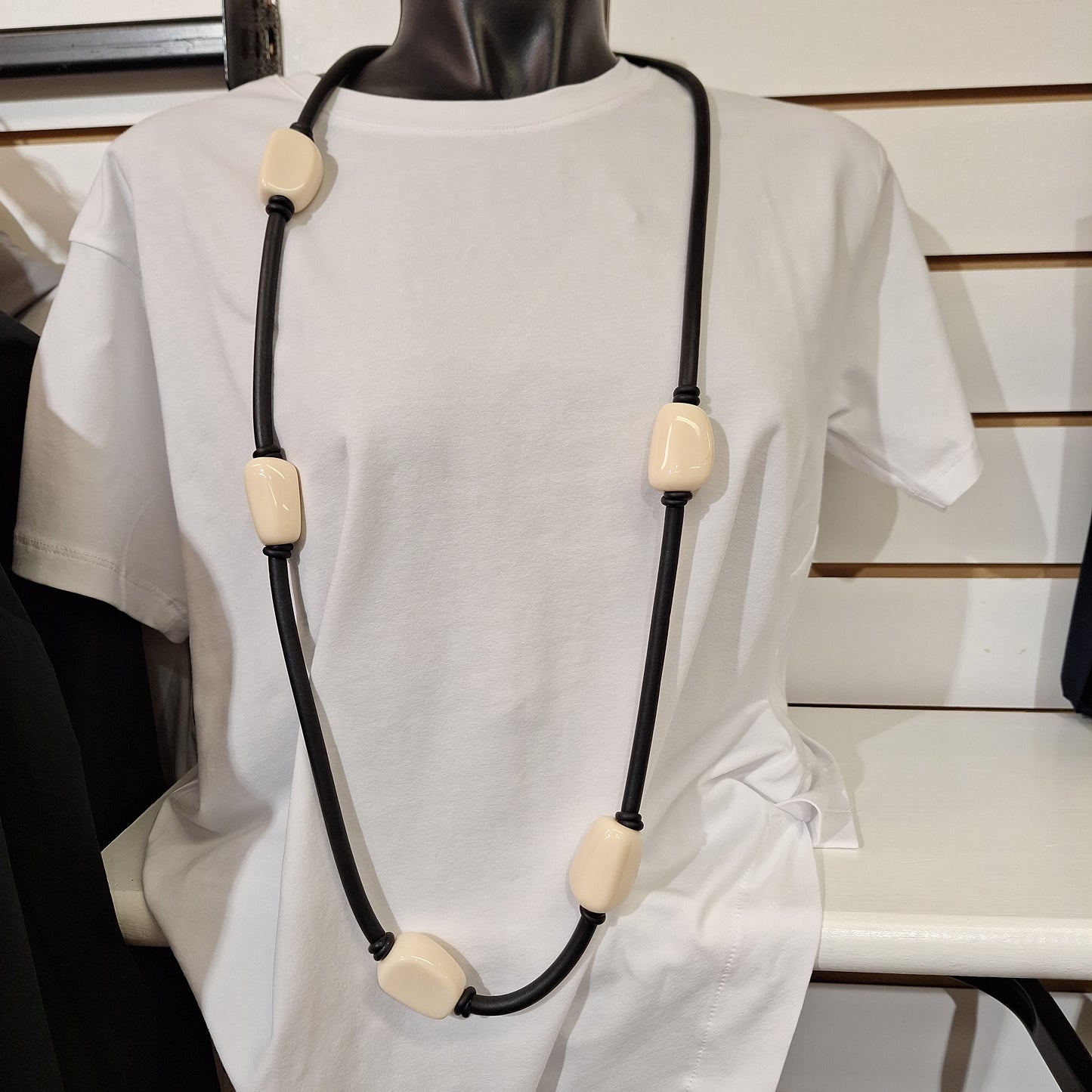 Rubber Big Beads Necklace