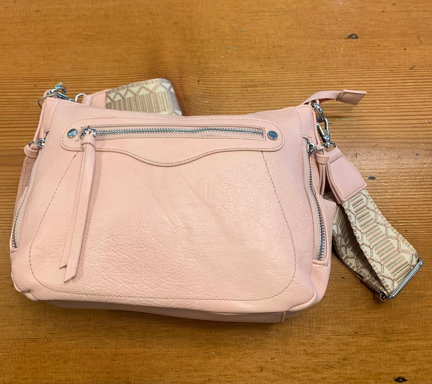 Vegan Medium Top Zip Bag