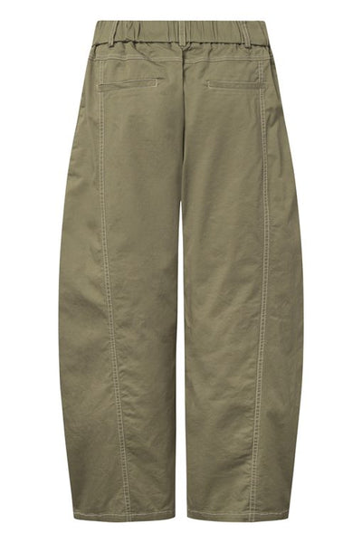 Elsewhere Cotton Horseshoe Trousers Army