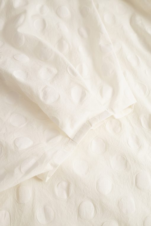 Elsewhere Loose Fit Cotton Top Off White