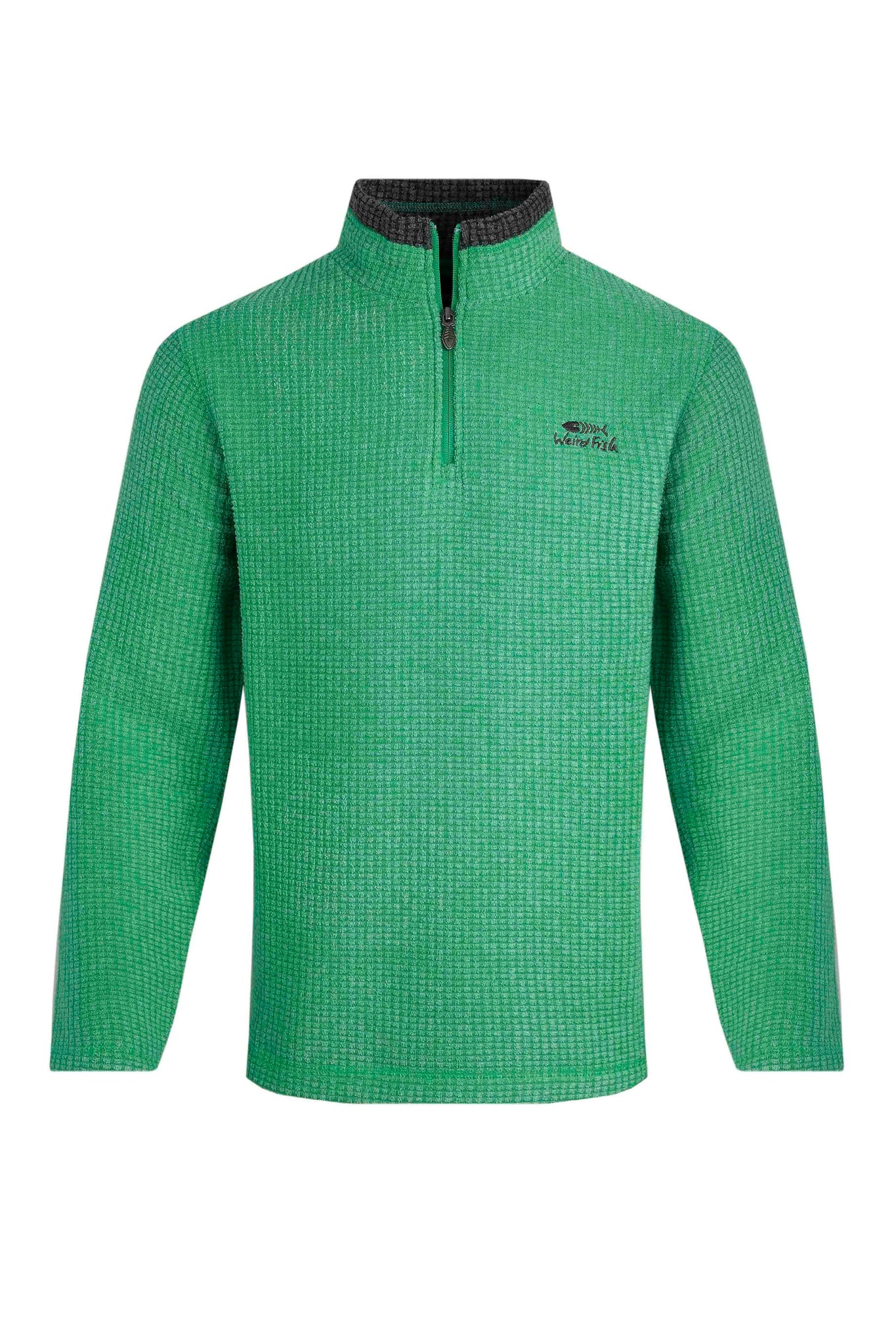 Weird Fish Newark Fleece -Drk Green