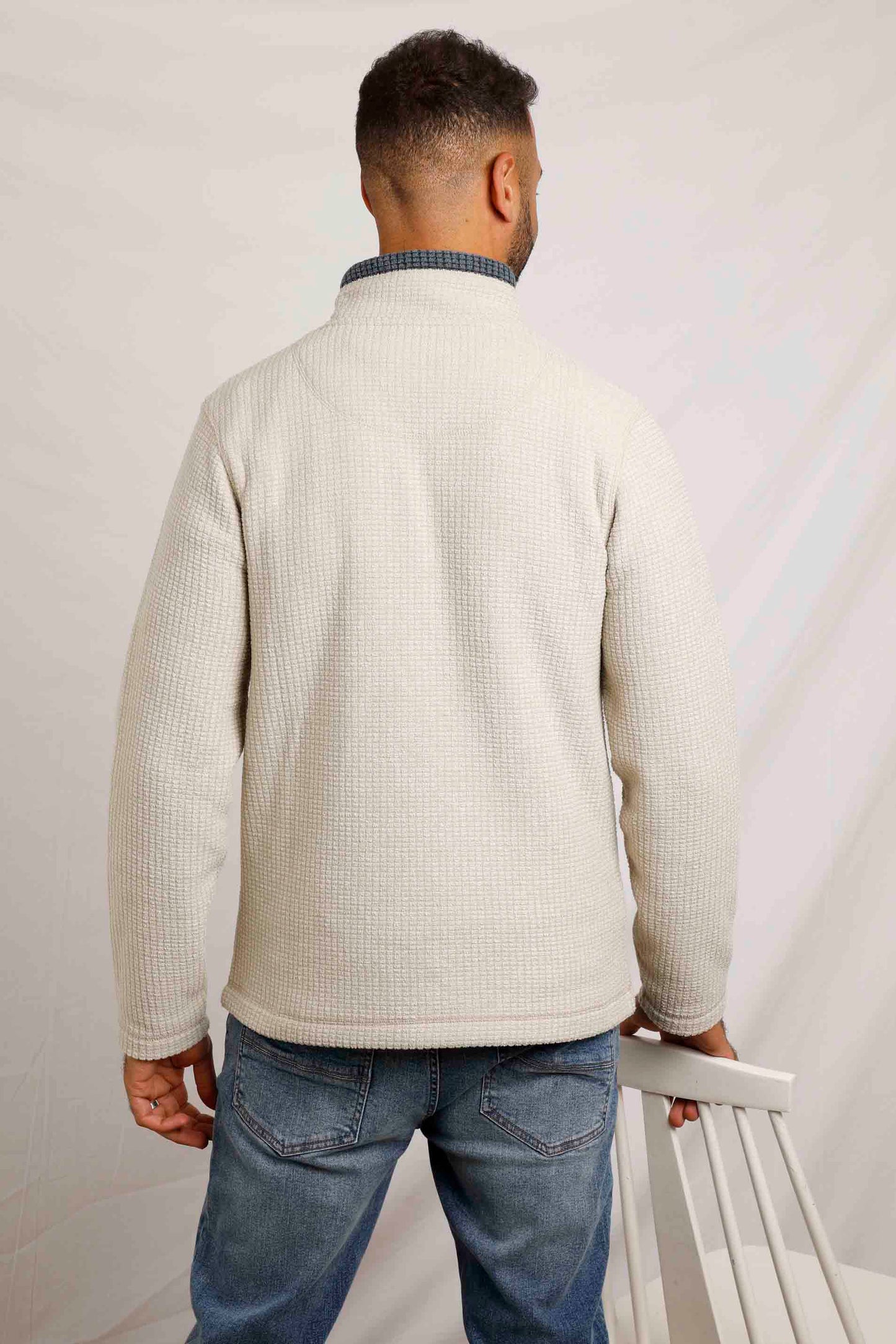 Weird Fish Newark Fleece -Ecru