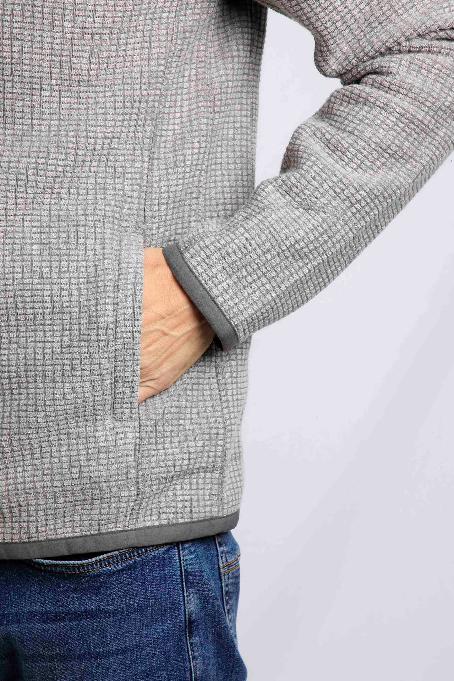 Weird Fish Rossten Fleece Full Zip-Steel Grey