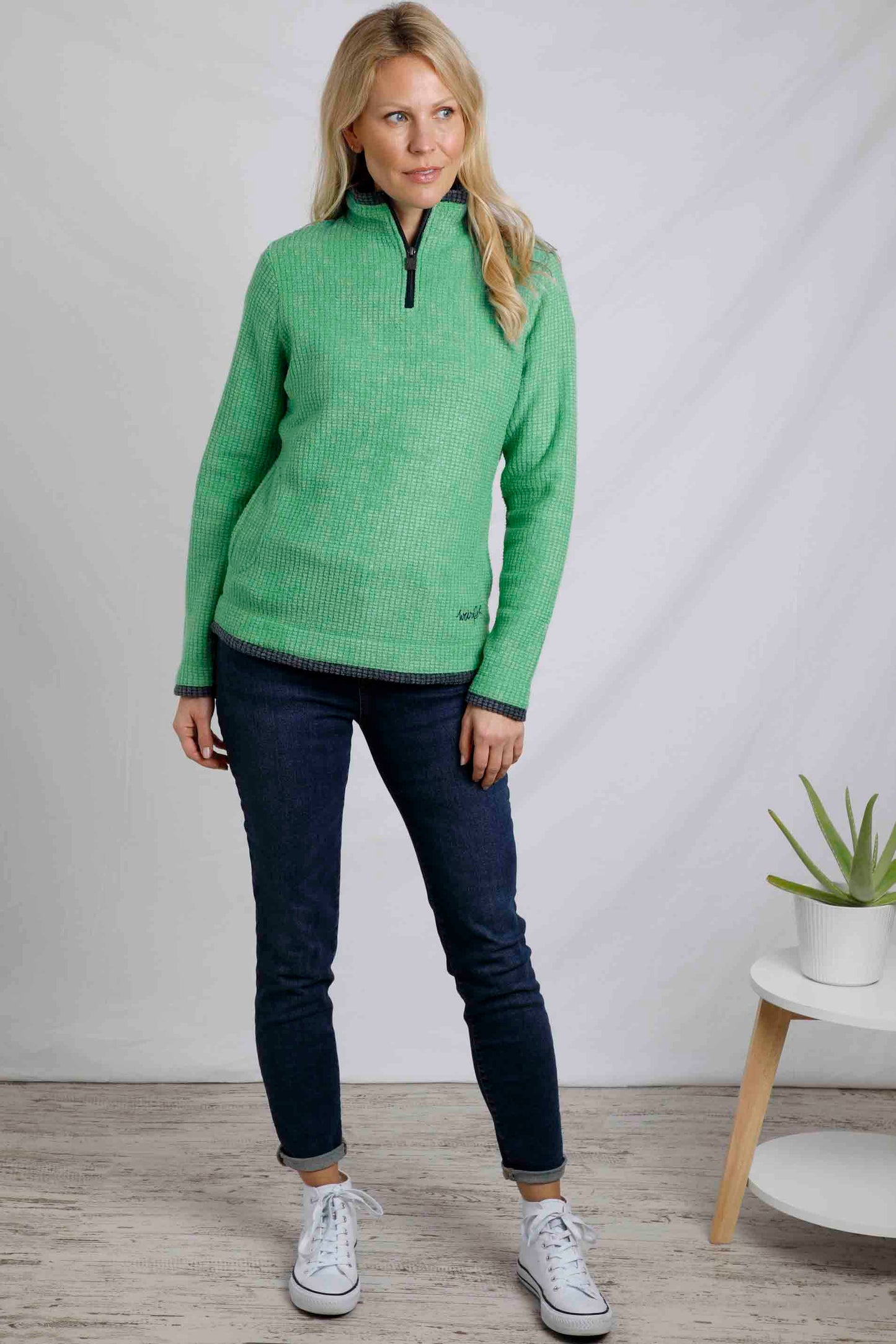 Weird Fish Beyonce Fleece- Grass