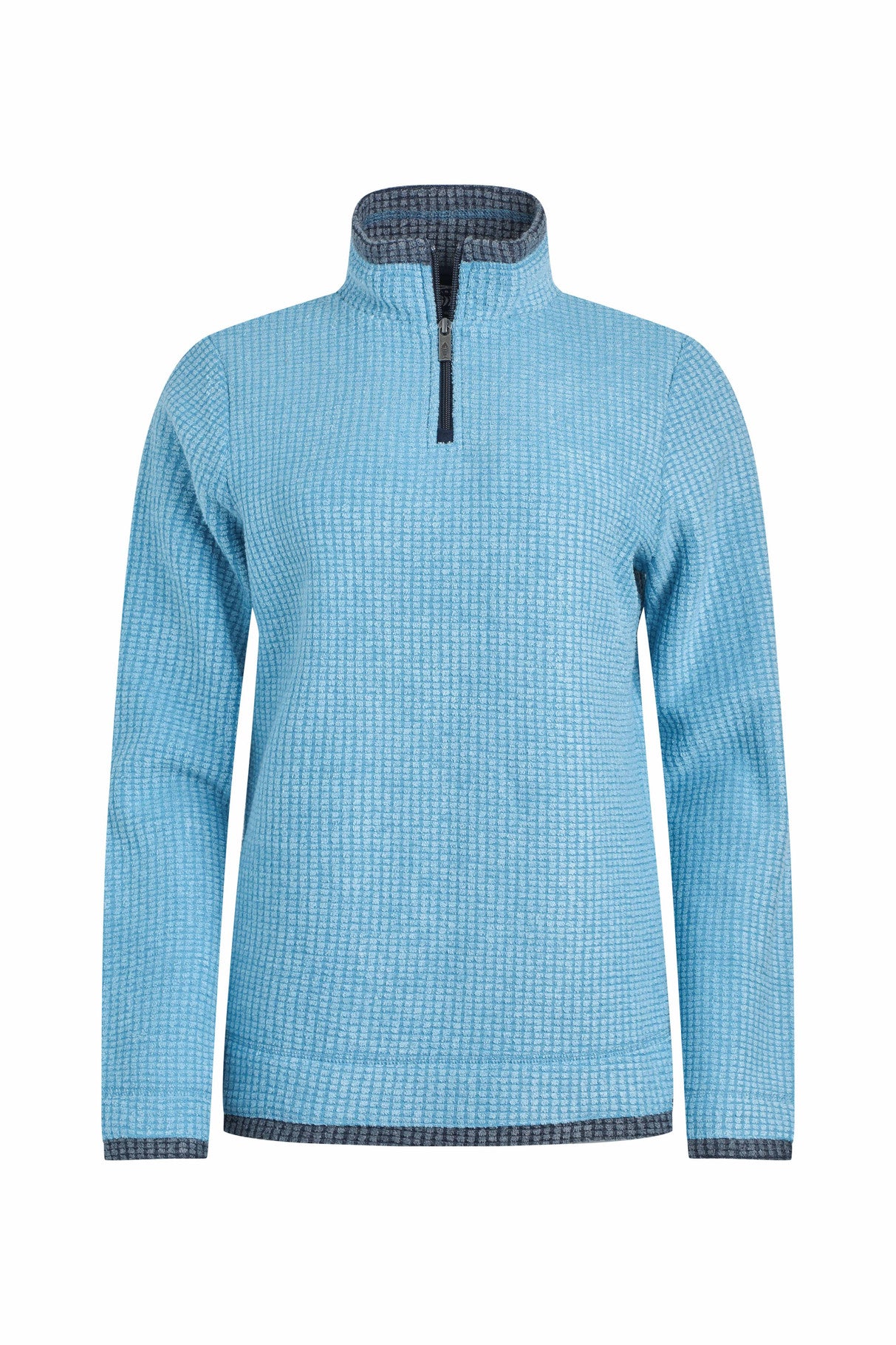 Weird Fish Beye 1/4 Zip Fleece Sky Blue