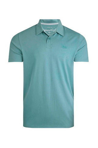 Weird Fish Jetstream Polo- Mineral Blue