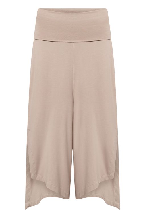 Elsewhere Asymmetrical Jersey Fit Trousers Nude