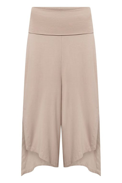 Elsewhere Asymmetrical Jersey Fit Trousers Nude
