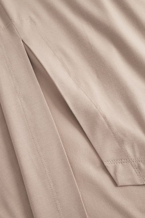 Elsewhere Asymmetrical Jersey Fit Trousers Nude