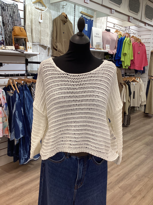 Lotus Eaters Lak 20 Knit Top ECRU