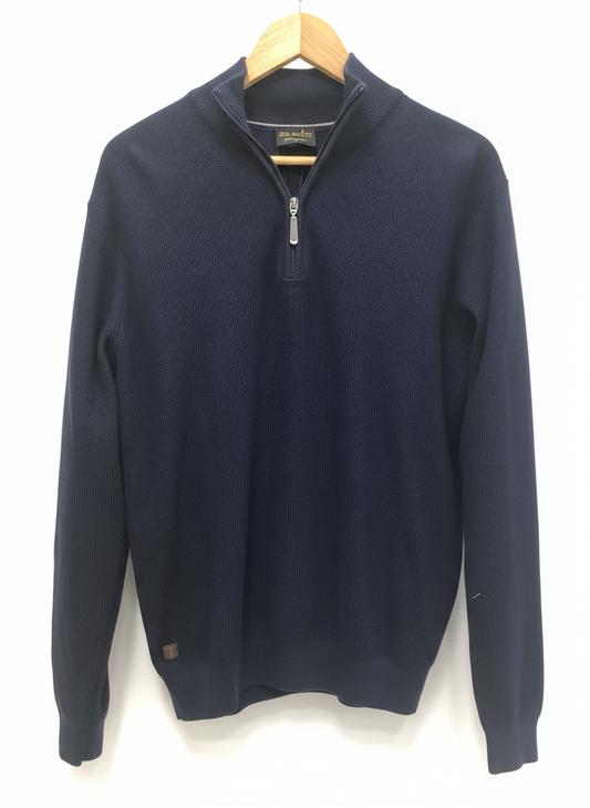 6th Sense Tommy 1/4 Zip Jumper Indigo