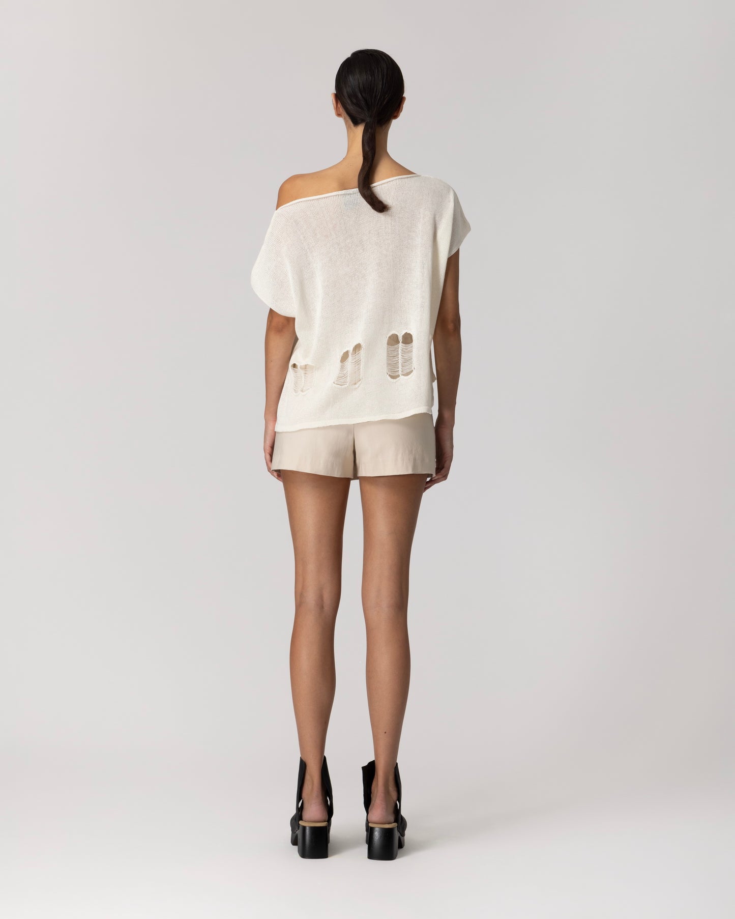 Lotus Eaters Lak 22 Knit Top Ecru