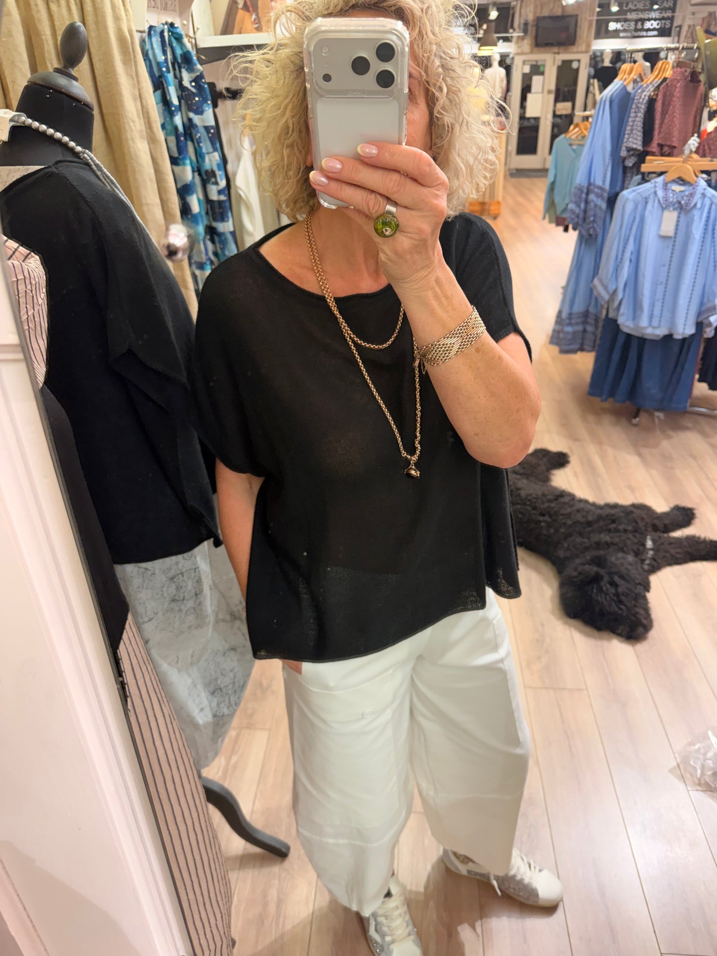 Lotus Eaters Lak 19 Knit Top Black