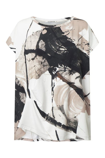 Elsewhere Sleeveless Print Top