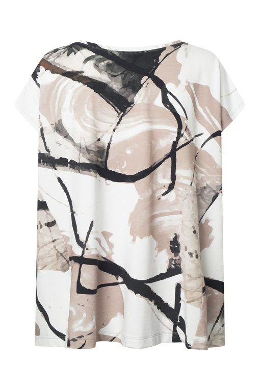 Elsewhere Sleeveless Print Top