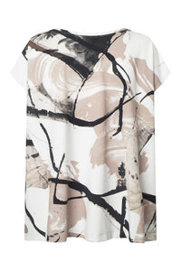 Elsewhere Sleeveless Print Top