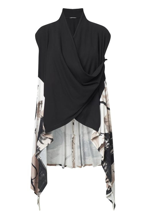 Elsewhere Print jersey gilet