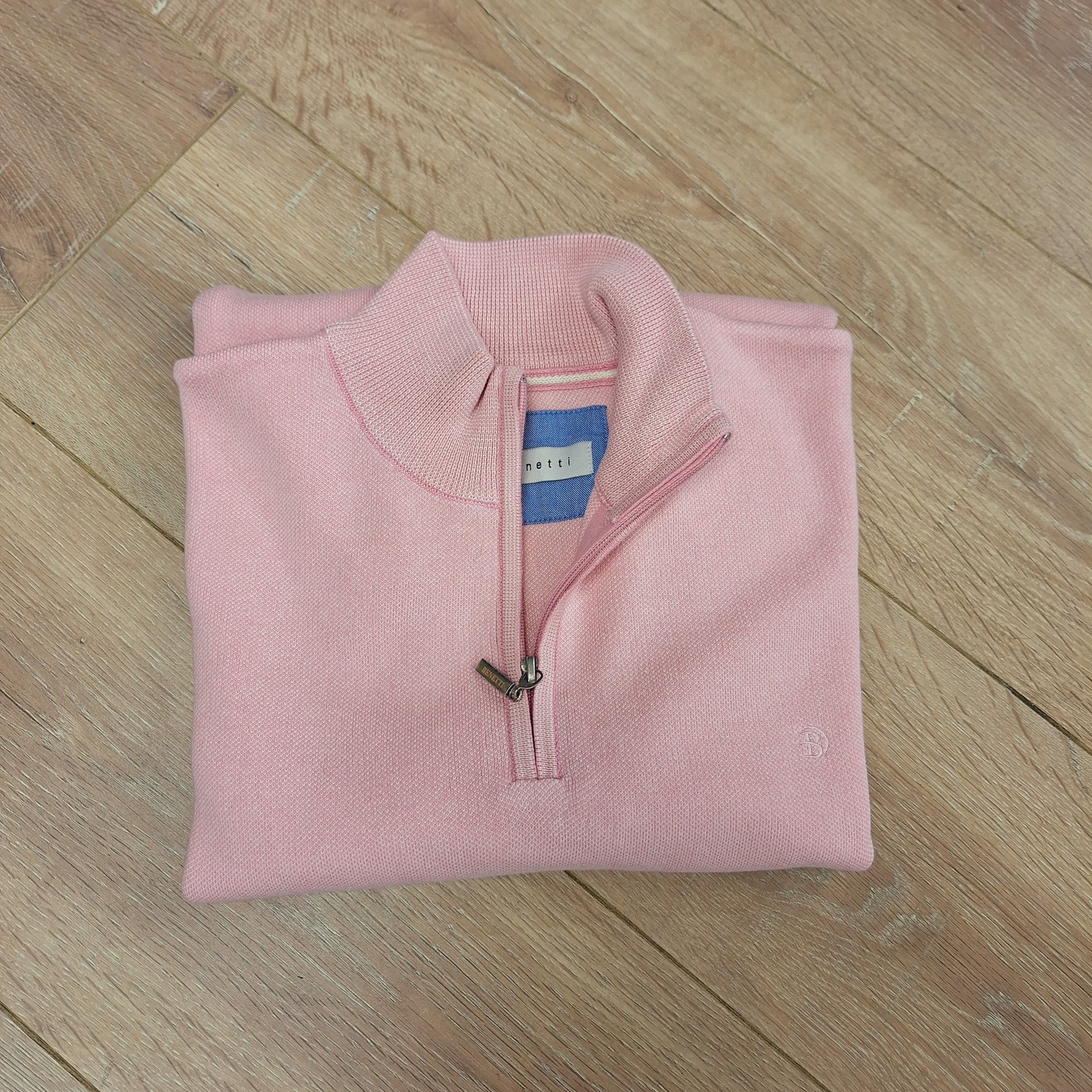 Benetti Gale 1/4 Zip Sweater-Rose