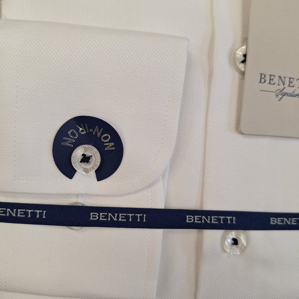 Benetti Brad Shirt Tapered Fit - White