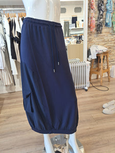 Naya Mix Material Skirt French Blue