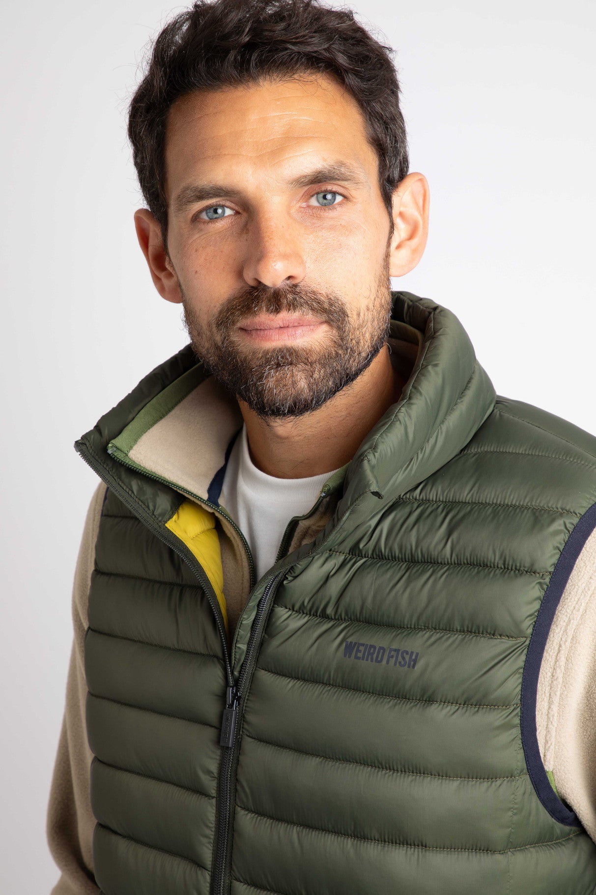 Weird Fish Langtree Gillet- Deep Lichen Green