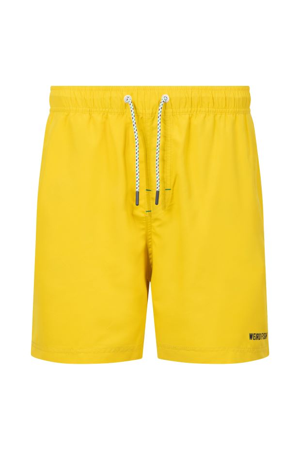 Weird Fish Banning Swim Shorts- Canary