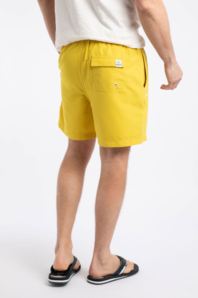 Weird Fish Banning Swim Shorts- Canary