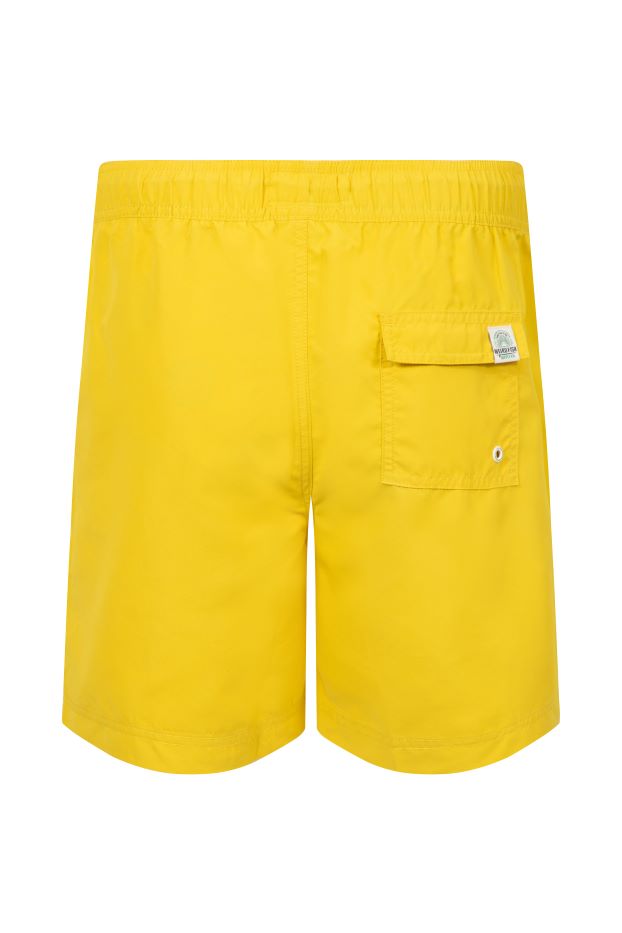 Weird Fish Banning Swim Shorts- Canary