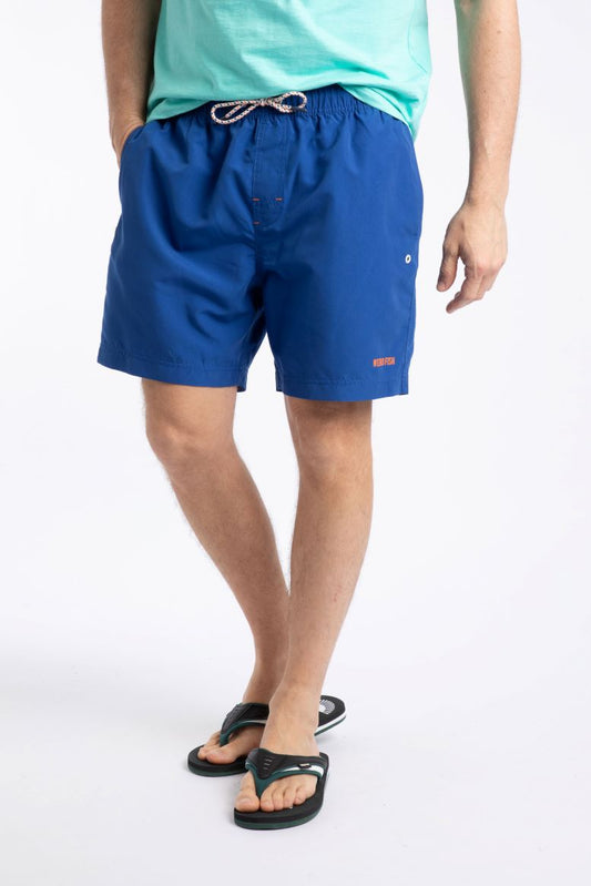 Weird Fish Banning Swim Shorts- Mazarine Blue