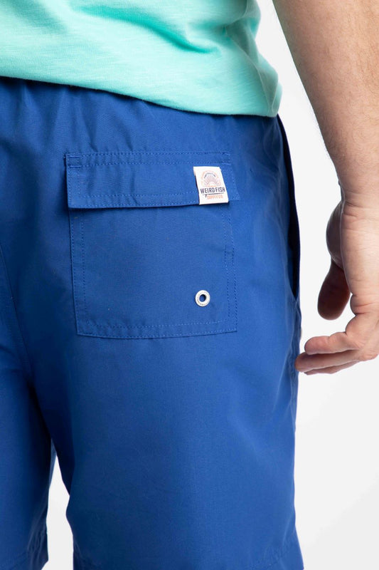 Weird Fish Banning Swim Shorts- Mazarine Blue